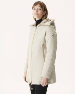 Jott Hombre Chaquetas | Jott chaqueta con capucha beige siberie mujer 6L88711