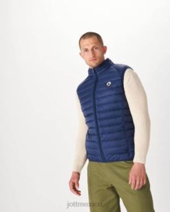 Jott Hombre Chaquetas | Jott chaqueta de plumas sin mangas azul abysse tom hombres 6L88222
