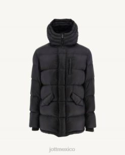 Jott Hombre Chaquetas | Jott chaqueta negra cálida con capucha dakhla hombres 6L8851