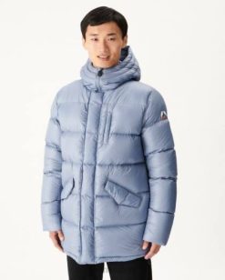 Jott Mexico | Jott Chaqueta azul con capucha para frío extremo delave dakhla hombres 6L88250