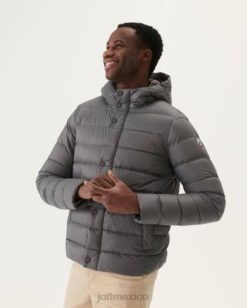 Jott Mexico | Jott chaqueta acolchada jorge antracita con capucha hombres 6L88394
