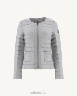 Jott Mexico | Jott chaqueta de plumas ligera gris suave douda mujer 6L88553