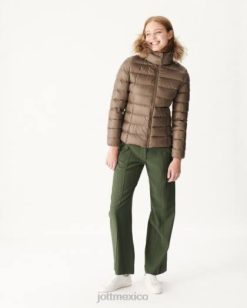 Jott Mujer | Jott Chaqueta de plumas con capucha para frío extremo taupe luxe mujer 6L88587