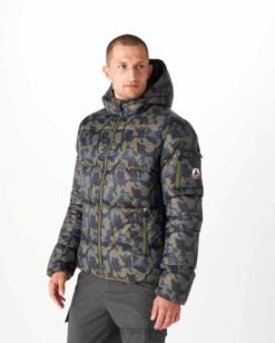 Jott Mujer | Jott chaqueta con capucha y estampado militar para frío extremo java hombres 6L88203