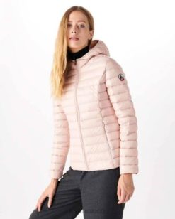 Jott Mujer | Jott chaqueta ligera con capucha rosa pálido cloe mujer 6L88656